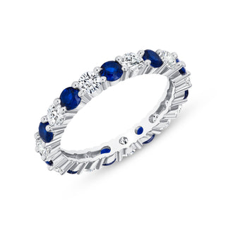 Simulated Gemstone Eternity Ring in 14K Gold Vermeil