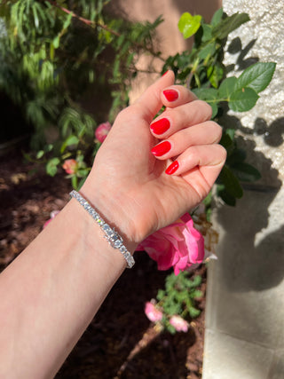 10 Ct Round Cut Diamond Tennis Bracelet in 14K Gold