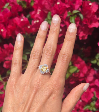 2 Ct Asscher Cut Lab Grown Diamond Ring