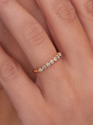 0.34 Ct Round Cut Diamond Ring in 14K Yellow Gold