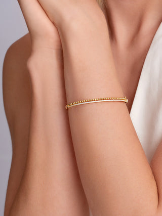 Beaded Bracelet in 14K Gold Vermeil