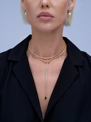 2.0 Ct Diamond Tennis Necklace in 14K Gold