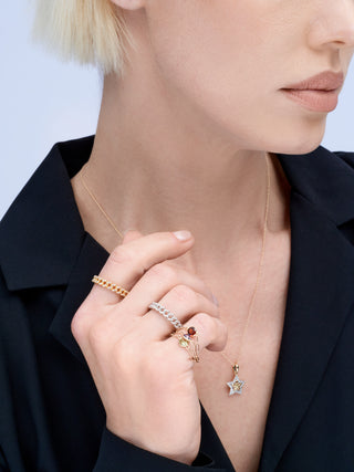 Miami Cuban Chain Ring in 14K Gold Vermeil