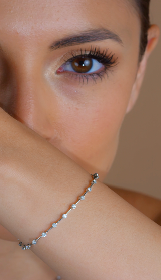 Diamond Yellow Gold Tennis Bracelet