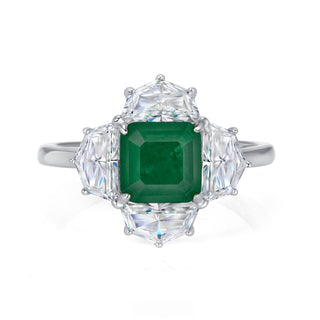 2 Ct Asscher Cut Lab Grown Diamond Ring