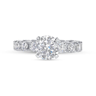 2.00 Ct Round Cut Ring with Eternity Setting