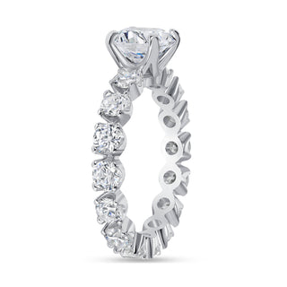 2.00 Ct Round Cut Ring with Eternity Setting