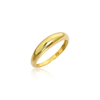 Minimalist 14K Solid Gold Ramey Dome Ring