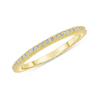 Dainty CZ Pave Eternity Ring