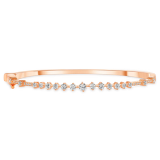 Graduated Diamond Bangle Bracelet