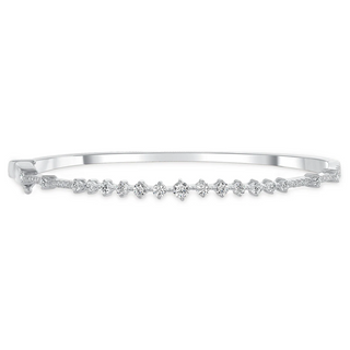 Graduated Diamond Bangle Bracelet