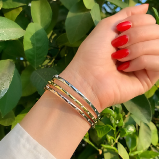 Bezel Set Diamond Bangle