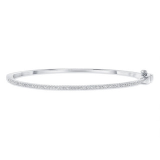 Skinny Diamond Bangle Bracelet
