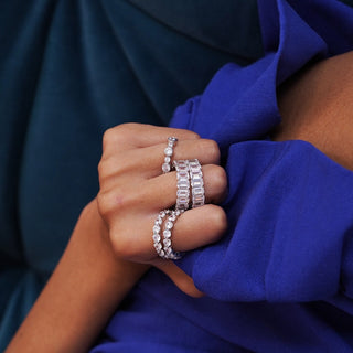 Emerald Cut Eternity Ring
