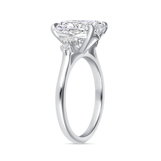 The Lucienne: 3CT Elongated Cushion Cut Diamond in 14K Gold