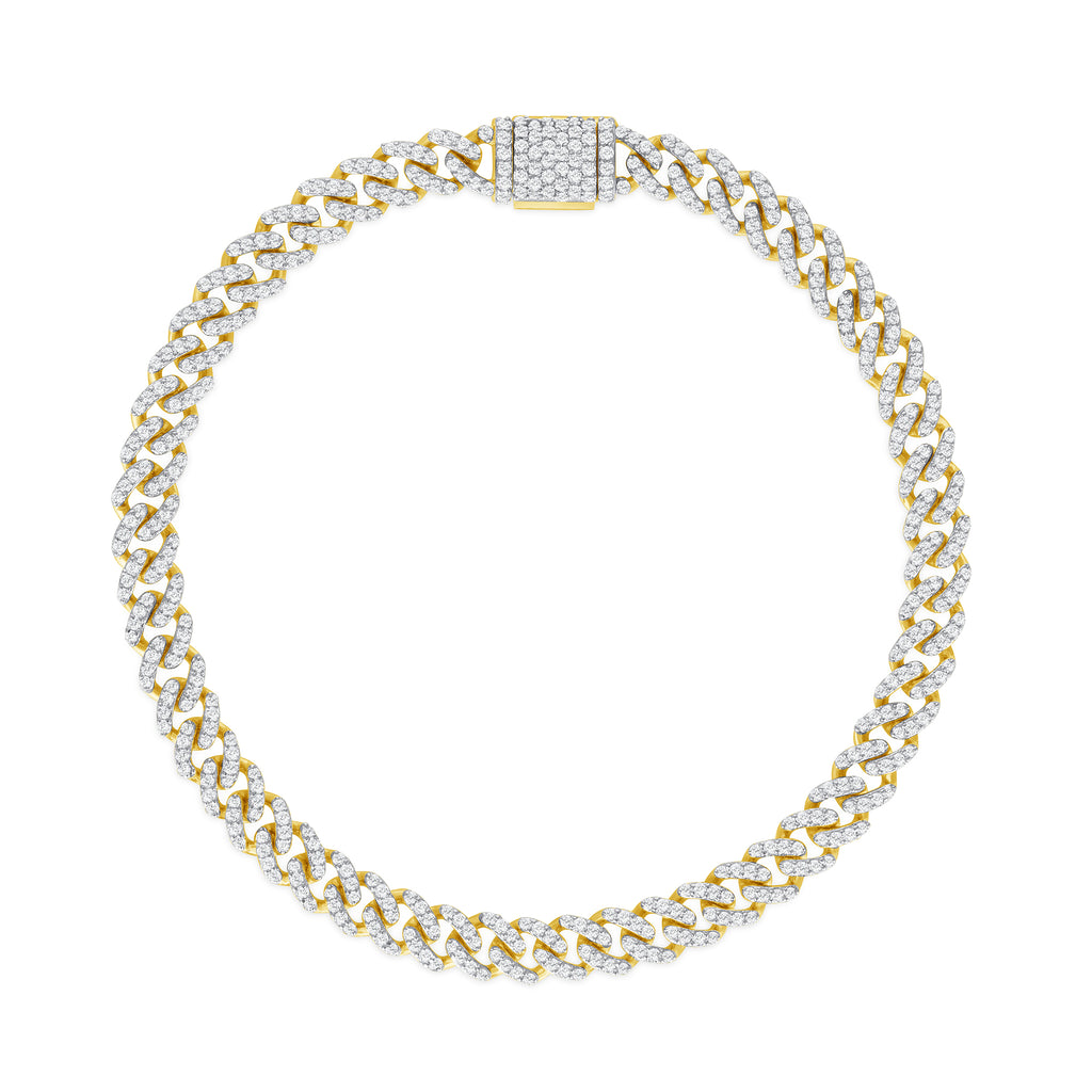 Diamond Miami Cuban Chain Link Bracelet