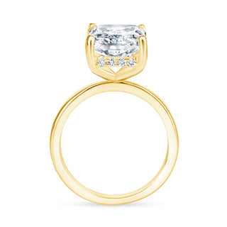 The Katelyn: 5CT Elongated Radiant Cut Diamond in 14K Gold