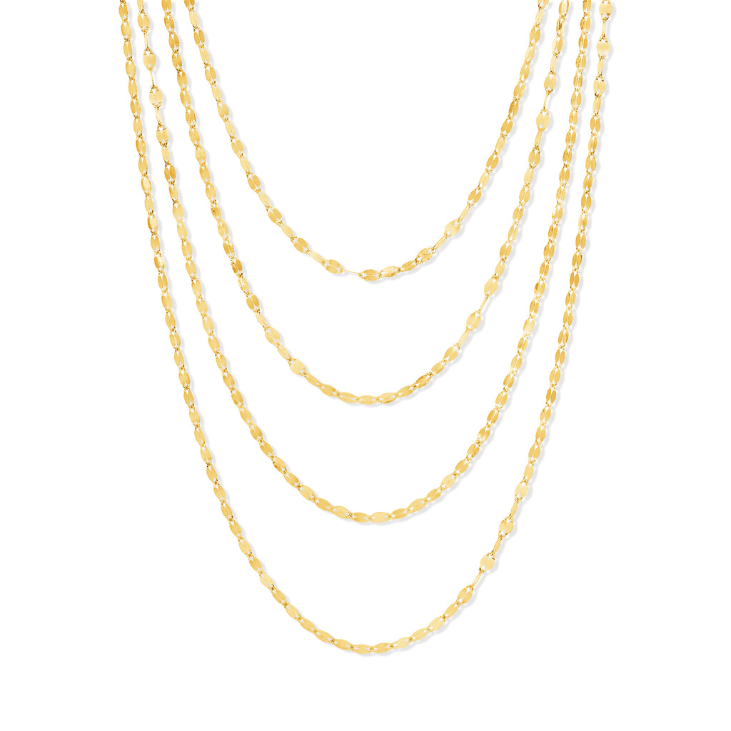 14K Gold Mirror Chain