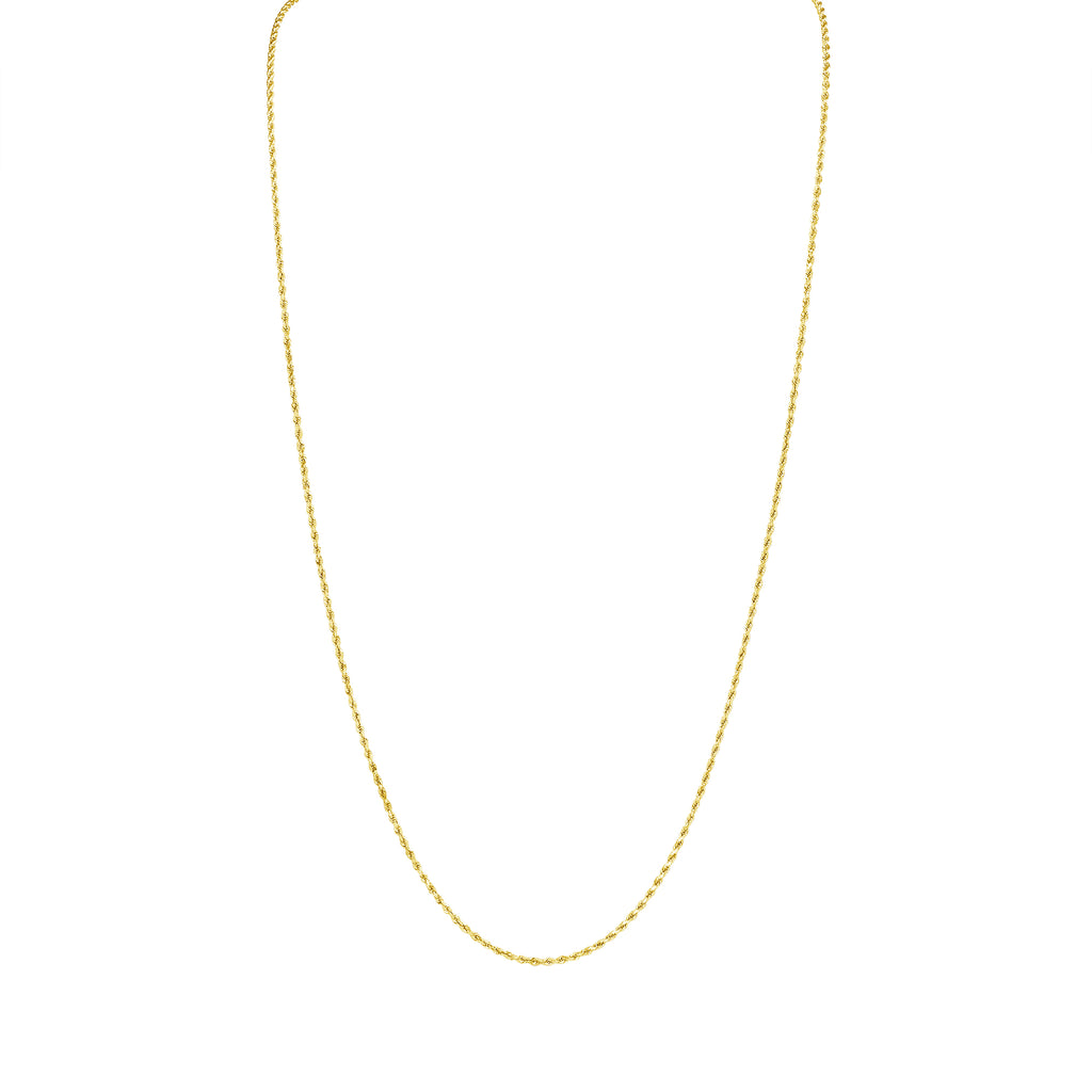 14K Gold Rope Chain in 1.7 mm