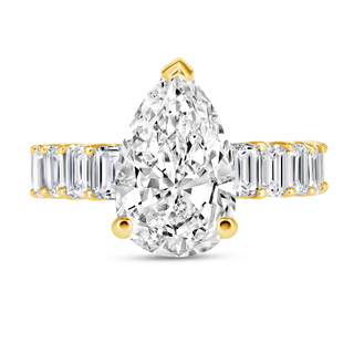 Pear / 14K Yellow Gold