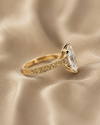 J - 2 Ct Marquise Cut Ring