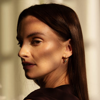 Georgian-Inspired Gold Huggie Earrings