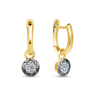 Georgian-Inspired Gold Huggie Earrings