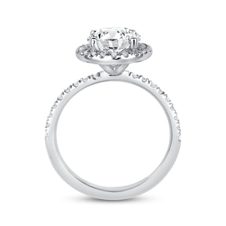 The Audrey: 2CT Round Cut Diamond in 14K Gold