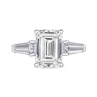 The Caroline: 5CT Emerald Cut Diamond in 14K Gold