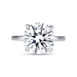 The Harper: 5CT Round Cut Diamond in 14K Gold