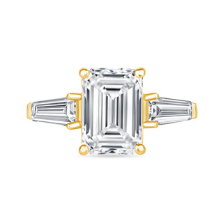 The Caroline: 5CT Emerald Cut Diamond in 14K Gold