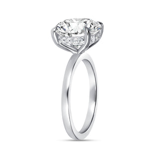 The Harper: 5CT Round Cut Diamond in 14K Gold