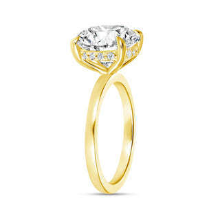 The Harper: 5CT Round Cut Diamond in 14K Gold