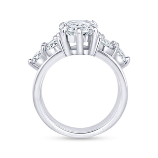 The Talia: 3CT Pear Cut Diamond in 14K Gold