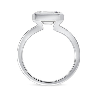 The Sophia: 2.5CT Emerald Cut Diamond in 14K Gold