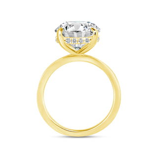 The Harper: 5CT Round Cut Diamond in 14K Gold
