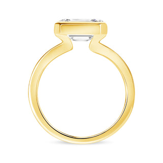 The Sophia: 2.5CT Emerald Cut Diamond in 14K Gold