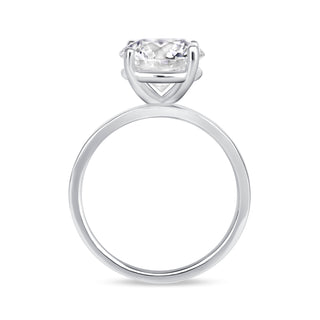The Emma: 3CT Round Cut Diamond in 14K Gold