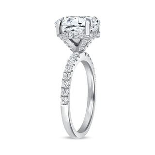 The Madison: 3CT Oval Cut Diamond in 14K Gold