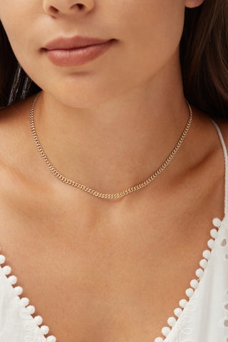 Diamond Miami Cuban 4 mm Thick Necklace in 14K Gold