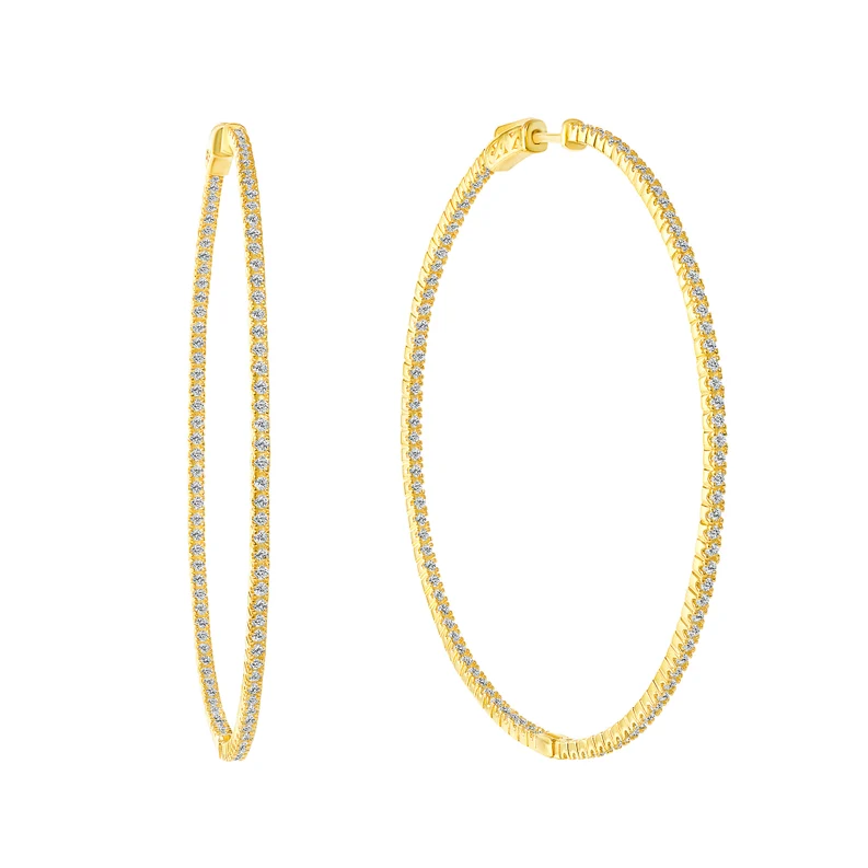 Designer 14k Gold Hoop Earrings For Women And Girls Dainty 925 Sterling  Silver With Large Gold Diamond Hoop Earrings Head Nail From Meet07, $15.99  | DHgate.Com
