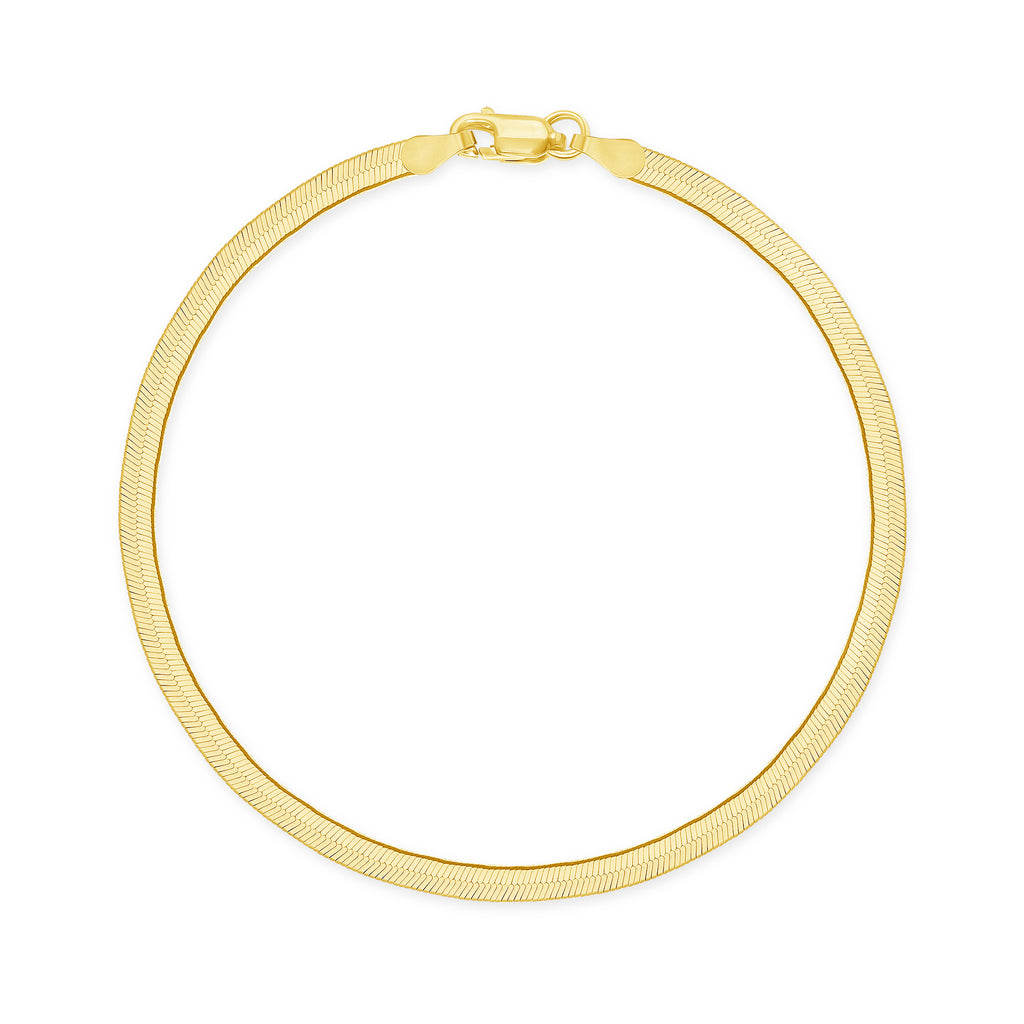 Gold Herringbone Bracelet