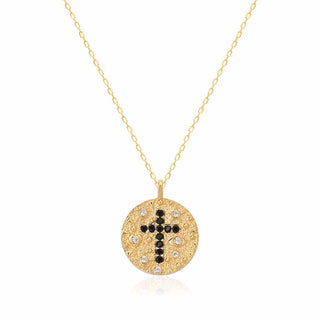 Coin Cross Necklace