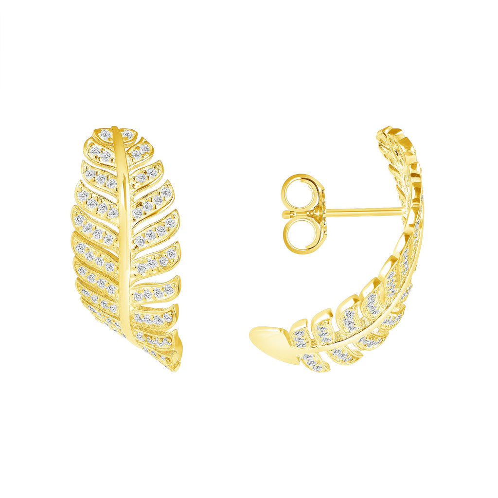 Greek Leaf Earrings