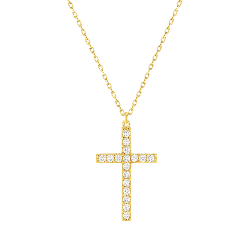Angelica Cz Cross Necklace