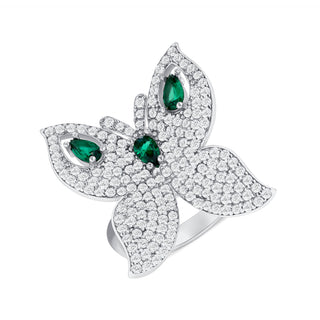 Cz Butterfly Ring