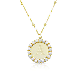 Personalized Initial Disc Necklace