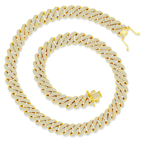 Hollywood 10mm Miami Cuban Link Chain Necklace