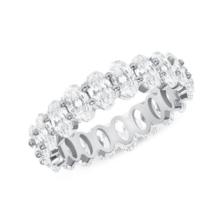 Drew ring features an array of brilliant oval-cut cubic zirconia crafted with 925 Sterling Silver
